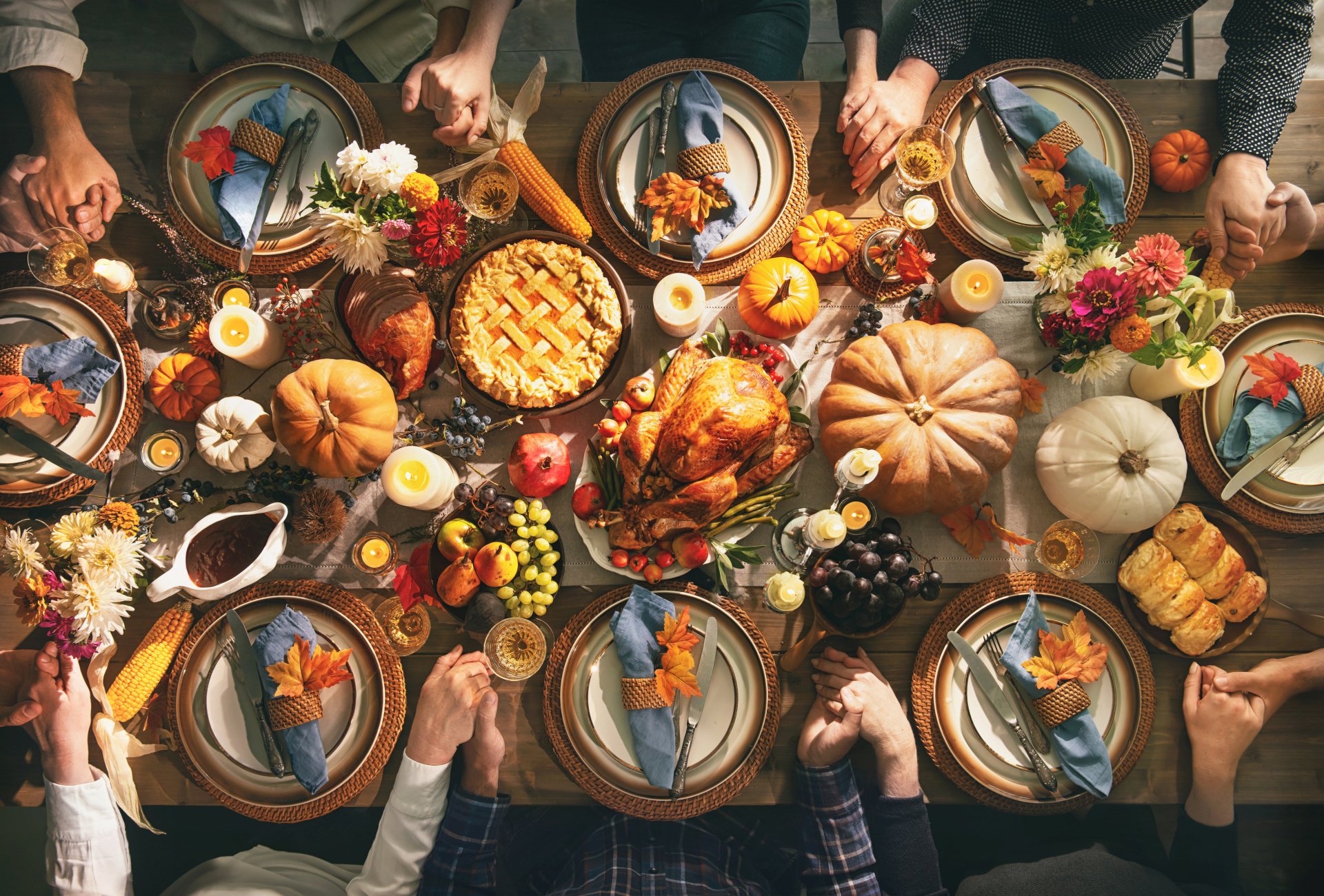 thanksgiving platter spread